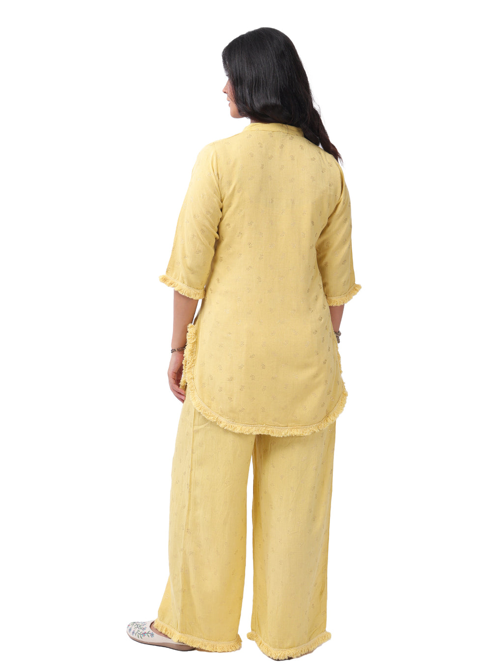 Fash'O'Holic Women's Premium Sunshine Yellow Cotton Co-ord Set