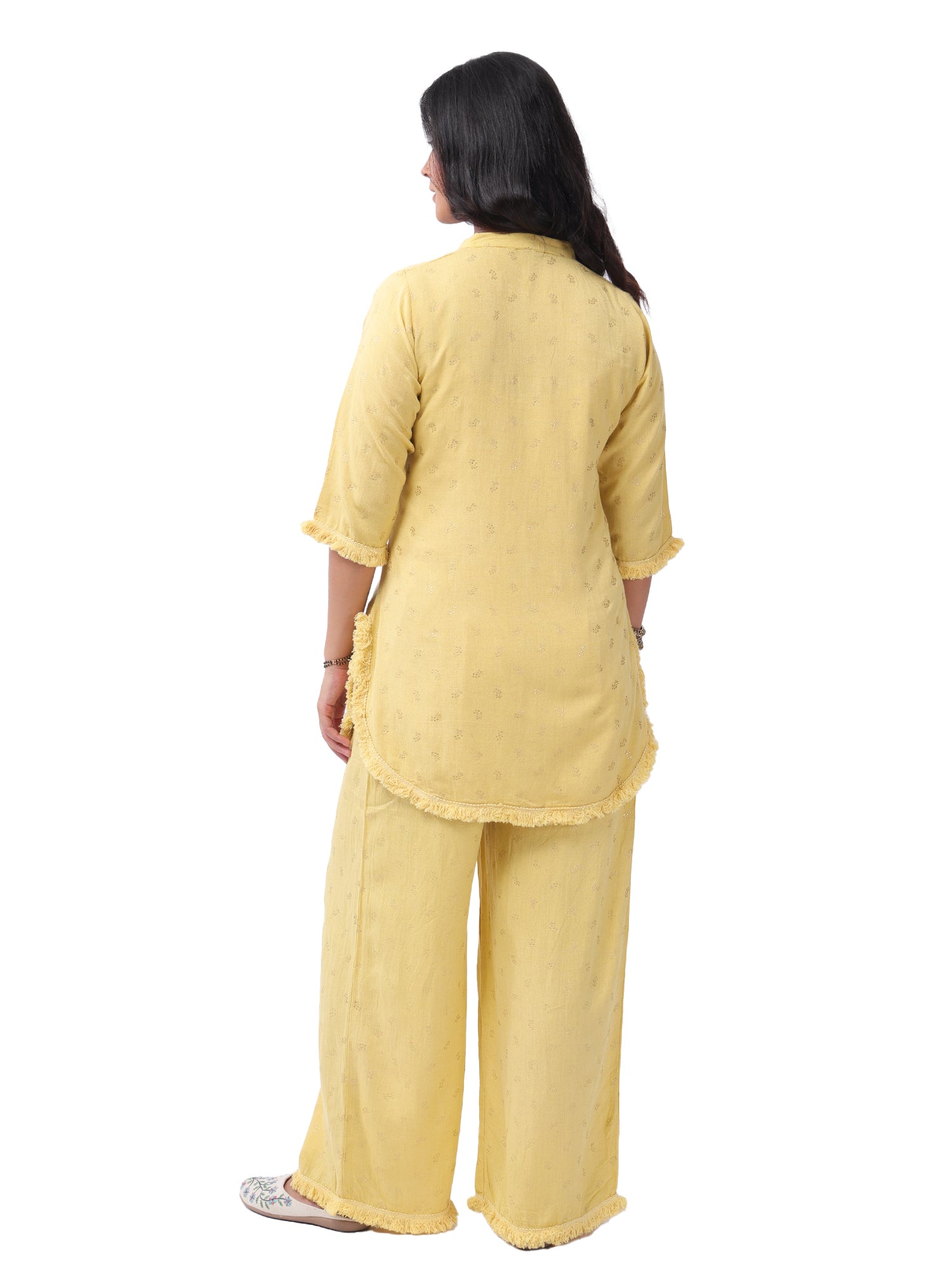 Fash'O'Holic Women's Premium Sunshine Yellow Cotton Co-ord Set