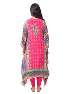 Women's Premium Digital Printed Kaftan Kurta with Cotton Inner & Dhoti Pant | 3-Piece Designer Ethnic Co-ord Set
