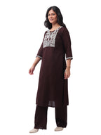 Women's Premium Cotton Embroidered 3-Piece Kurta Pant Set with Printed Dupatta | Elegant Ethnic Wear for Festive & Daily Wear