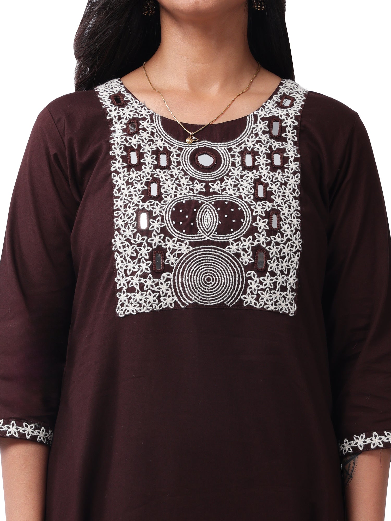 Women's Premium Cotton Embroidered 3-Piece Kurta Pant Set with Printed Dupatta | Elegant Ethnic Wear for Festive & Daily Wear