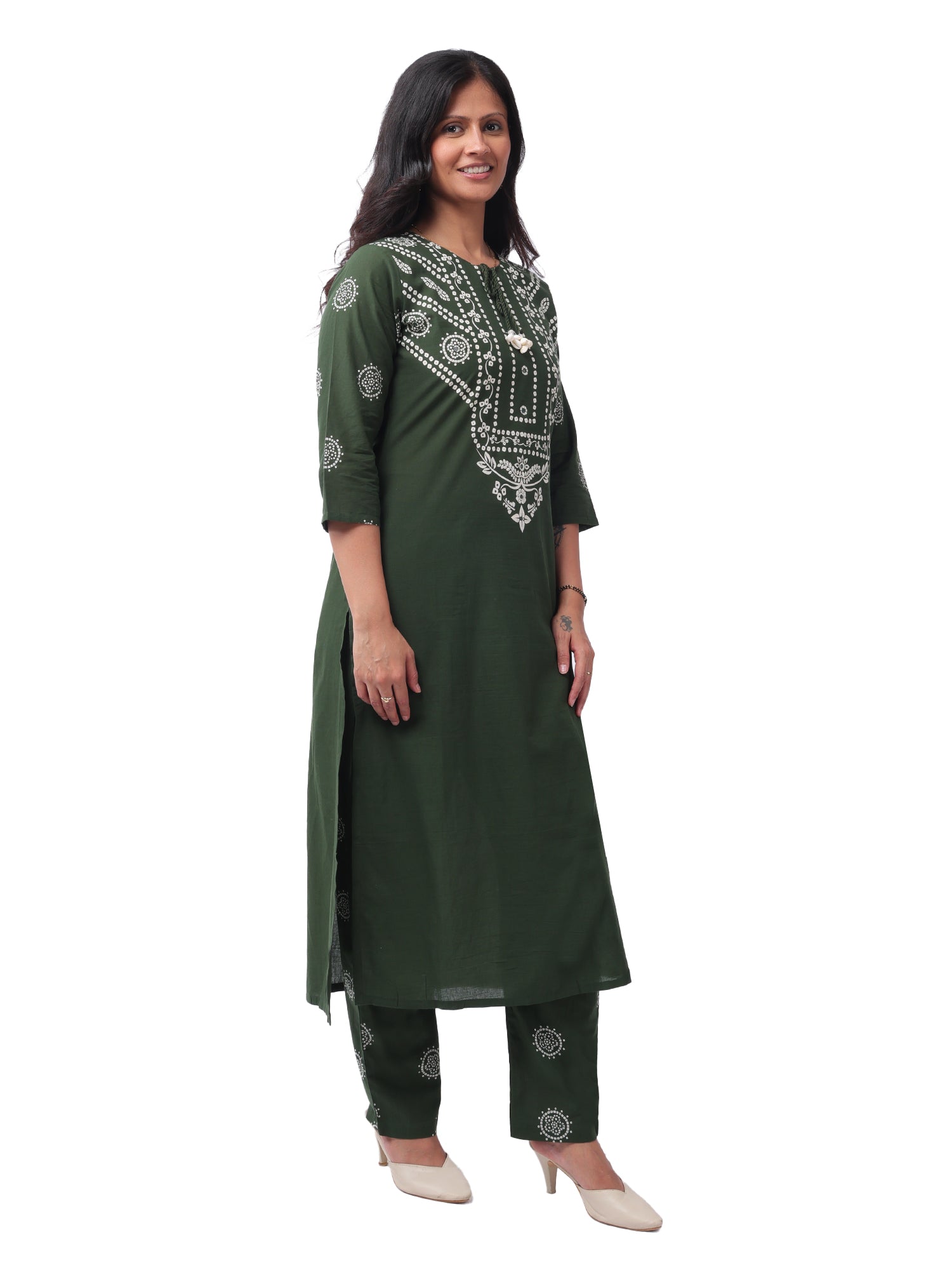 Women's Premium Cotton Printed 3-Piece Kurta Pant Set with Dupatta | Elegant Ethnic Wear for Daily, Office & Festive Wear