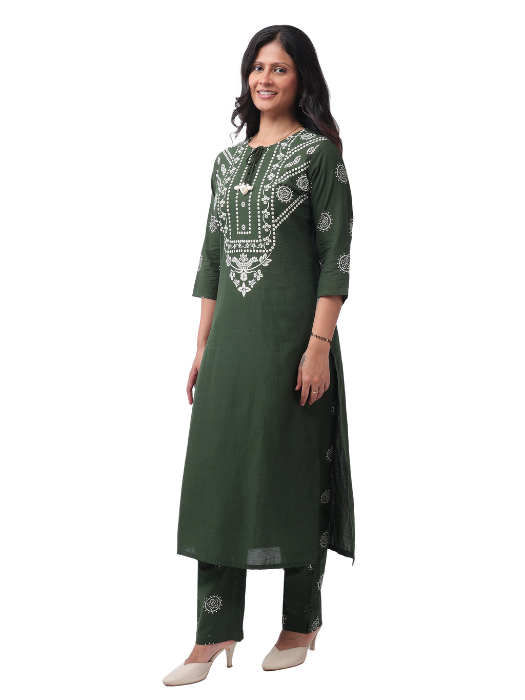 Women's Premium Cotton Printed 3-Piece Kurta Pant Set with Dupatta | Elegant Ethnic Wear for Daily, Office & Festive Wear