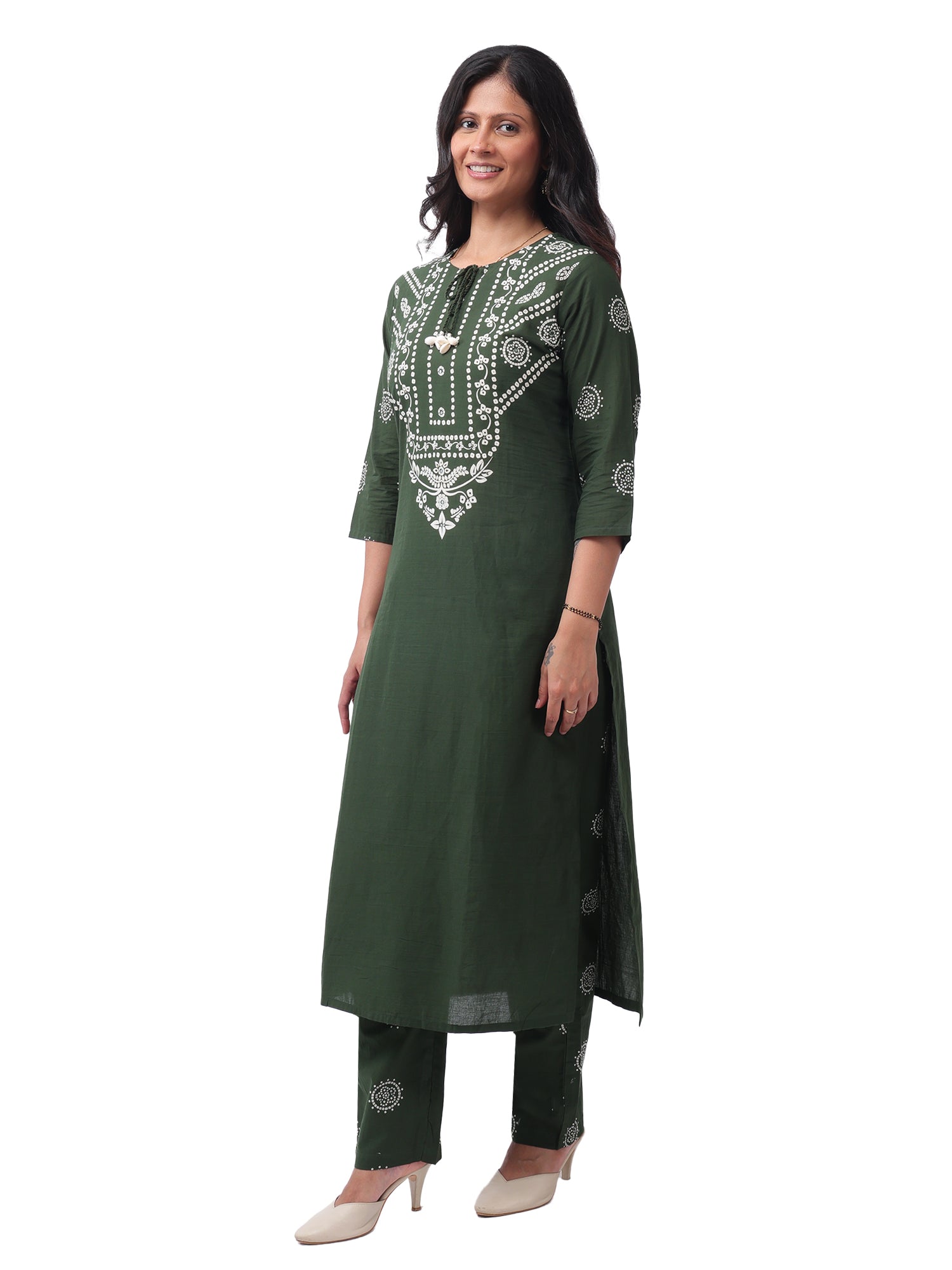 Women's Premium Cotton Printed 3-Piece Kurta Pant Set with Dupatta | Elegant Ethnic Wear for Daily, Office & Festive Wear