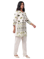 Women's Premium Ita Cotton Printed Co-Ord Set | Elephant & Palm Tree Print | Casual Summer Wear